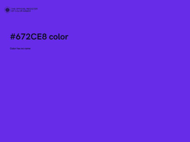 #672CE8 color image