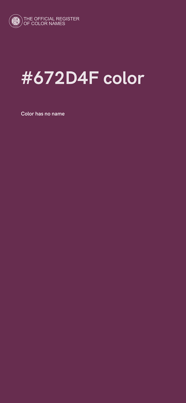 #672D4F color image