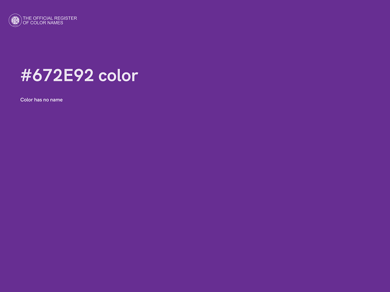 #672E92 color image