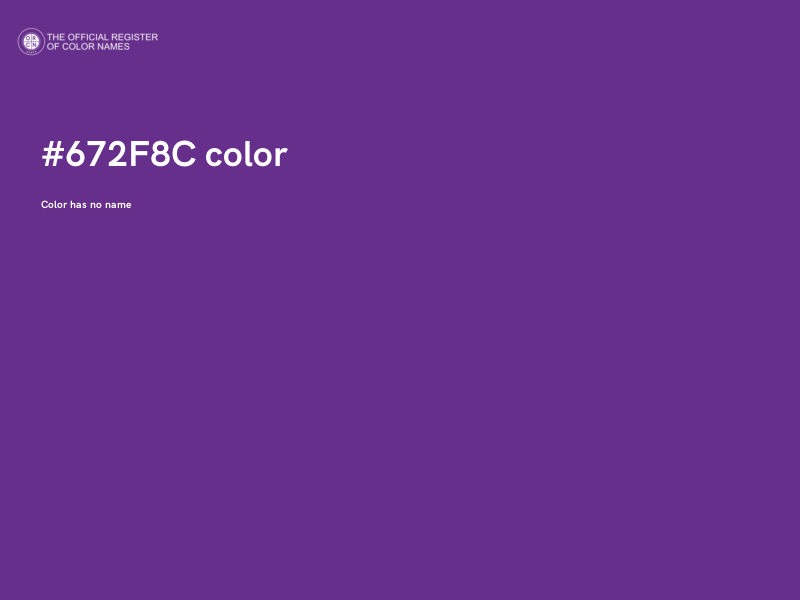 #672F8C color image
