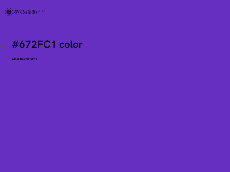 #672FC1 color image