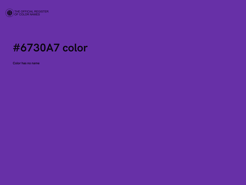 #6730A7 color image