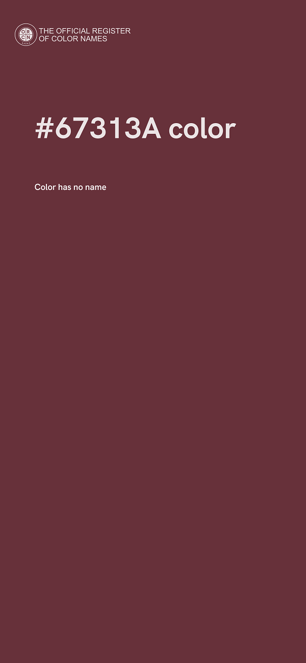 #67313A color image