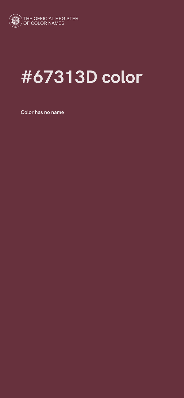 #67313D color image
