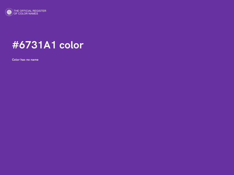 #6731A1 color image