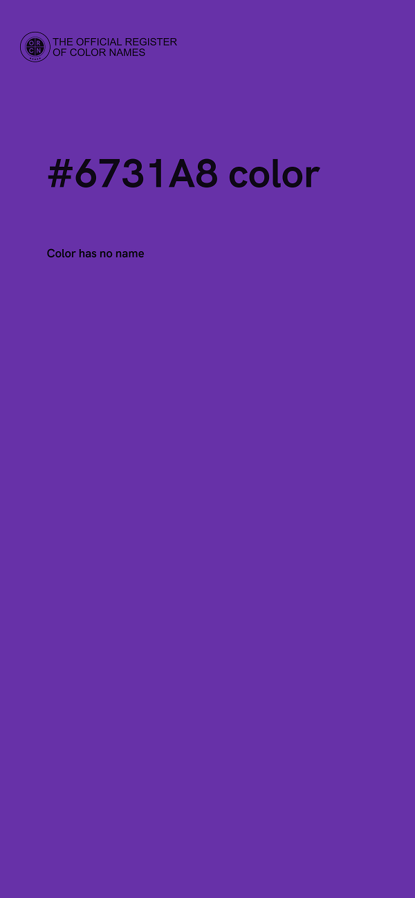 #6731A8 color image