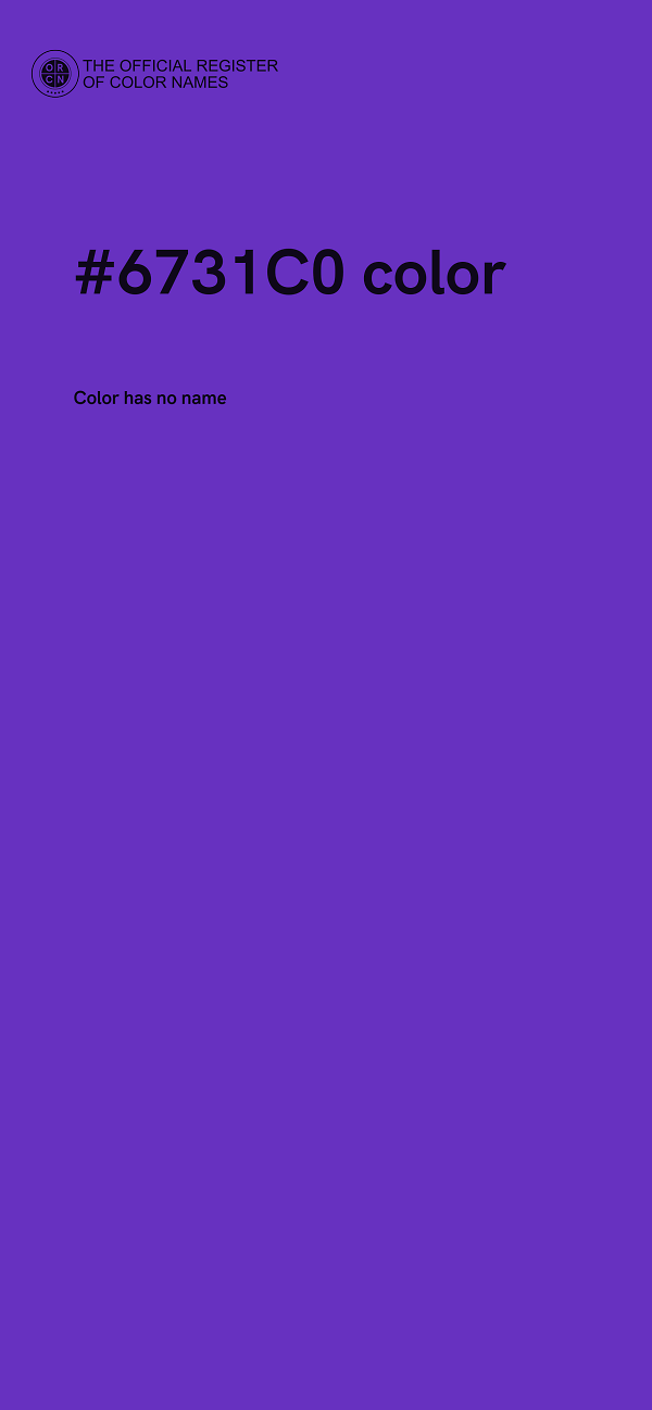 #6731C0 color image