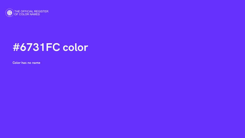 #6731FC color image