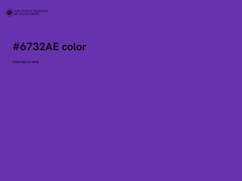 #6732AE color image