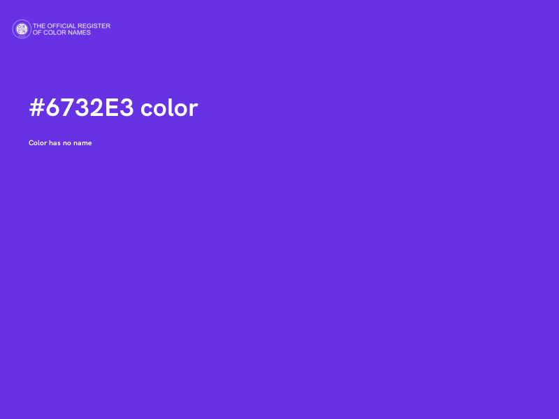 #6732E3 color image