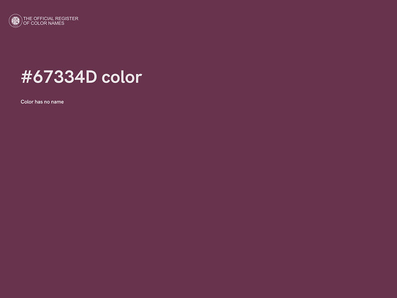 #67334D color image