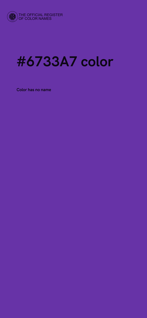 #6733A7 color image