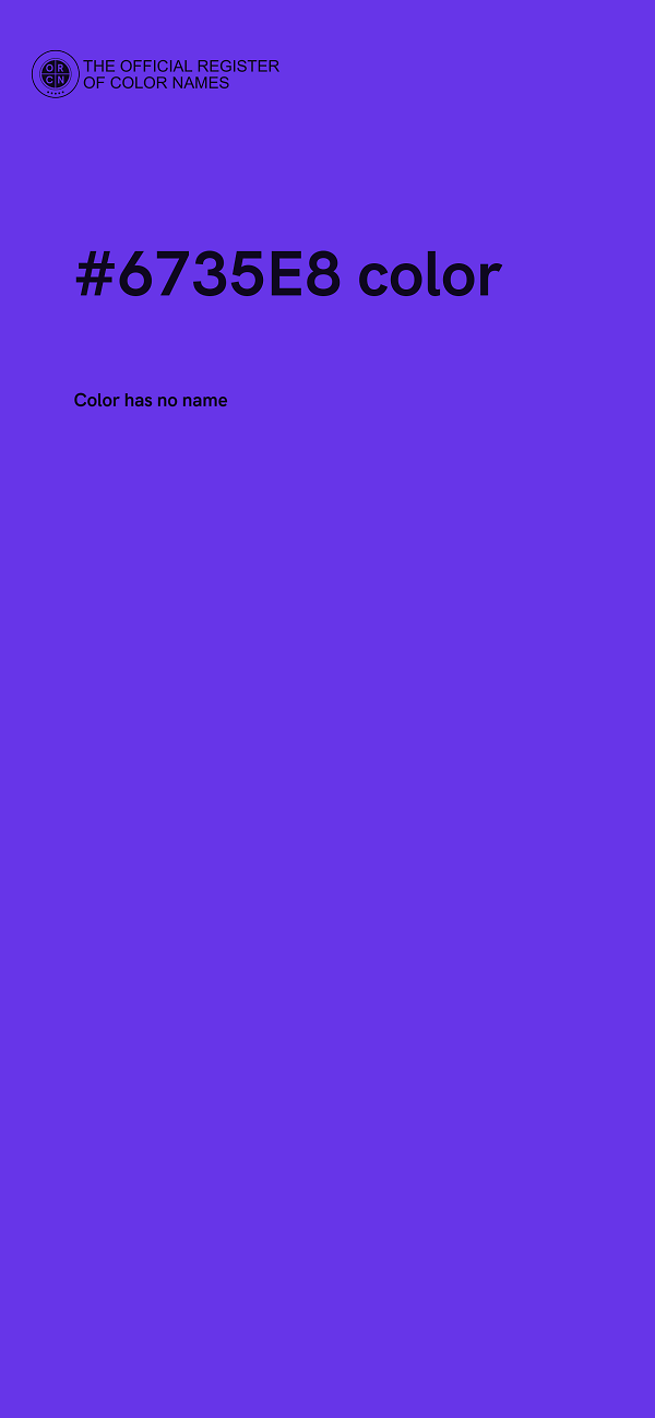 #6735E8 color image