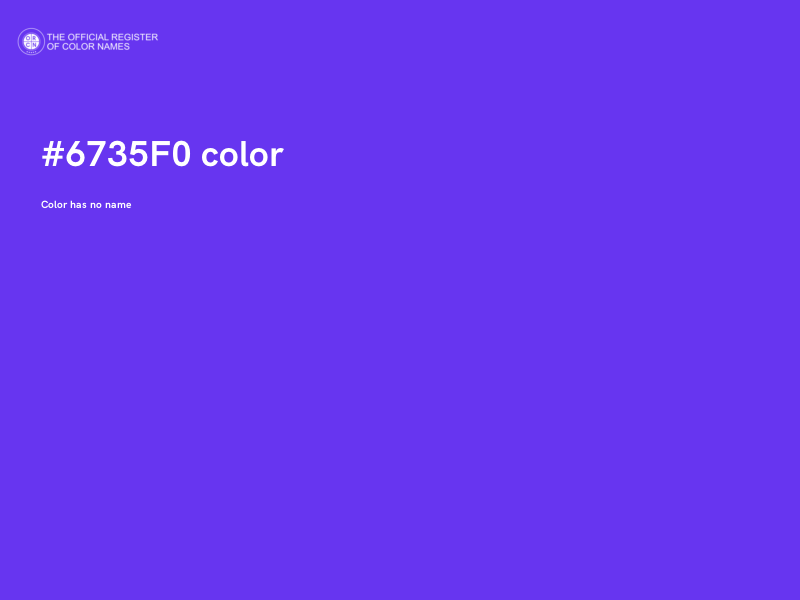 #6735F0 color image