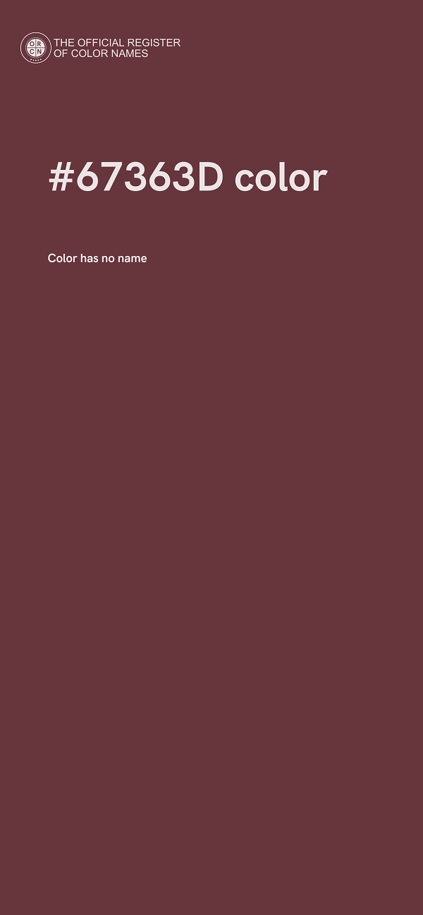 #67363D color image