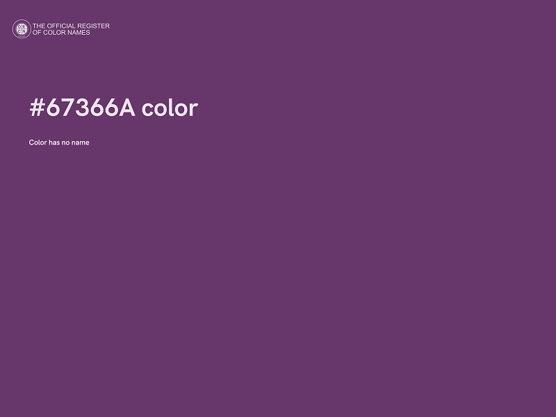 #67366A color image