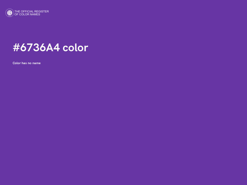 #6736A4 color image