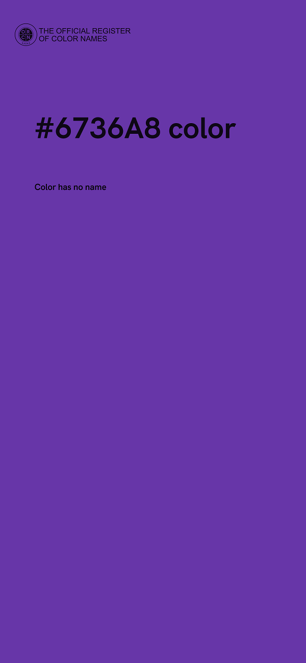 #6736A8 color image