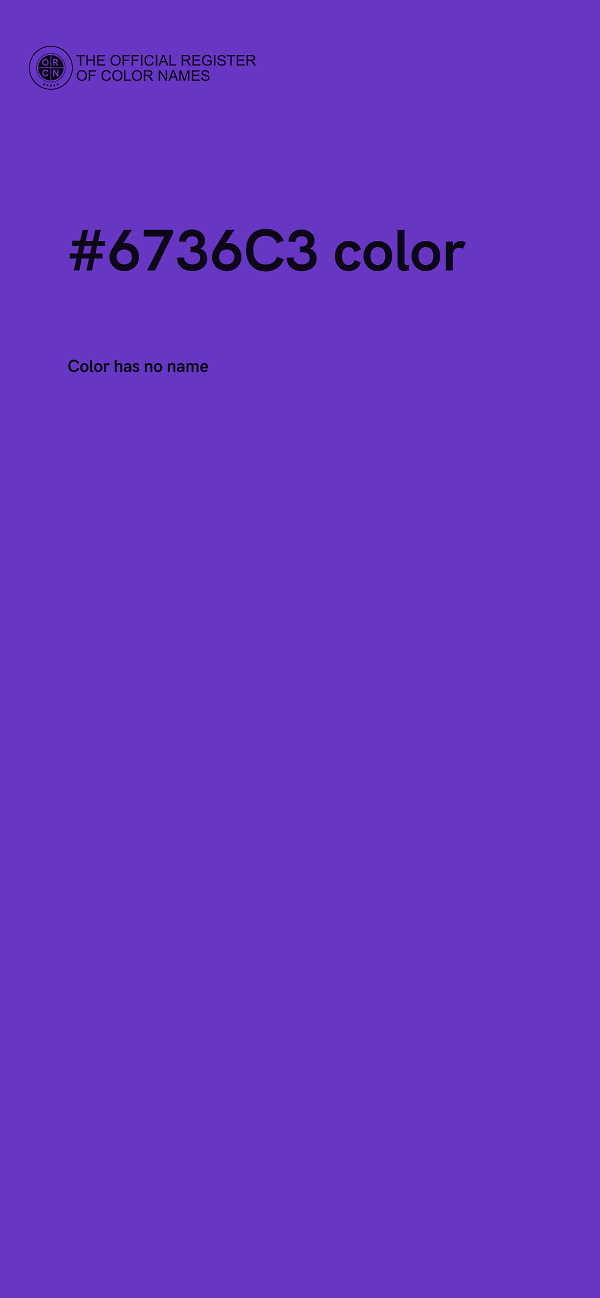 #6736C3 color image