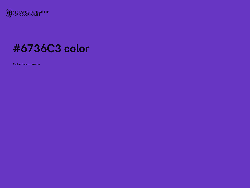 #6736C3 color image