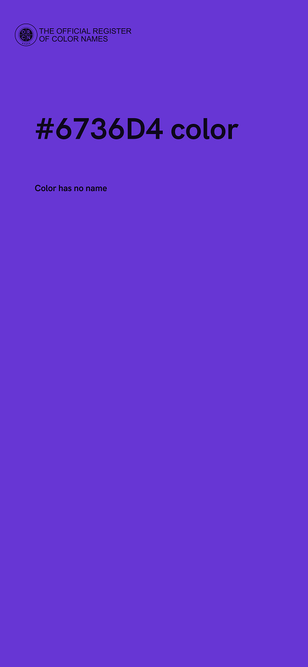 #6736D4 color image