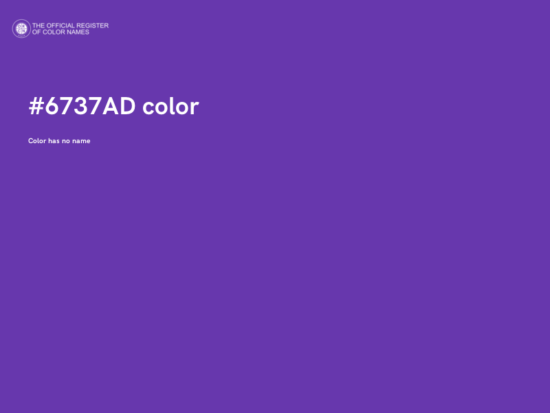 #6737AD color image