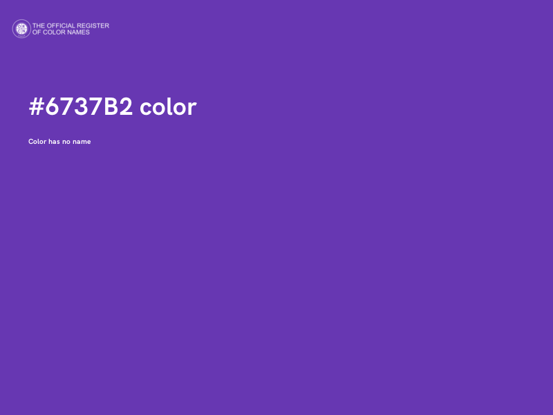 #6737B2 color image