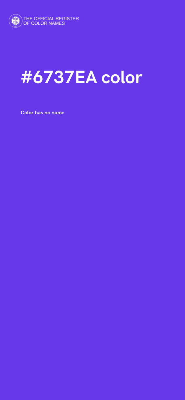 #6737EA color image