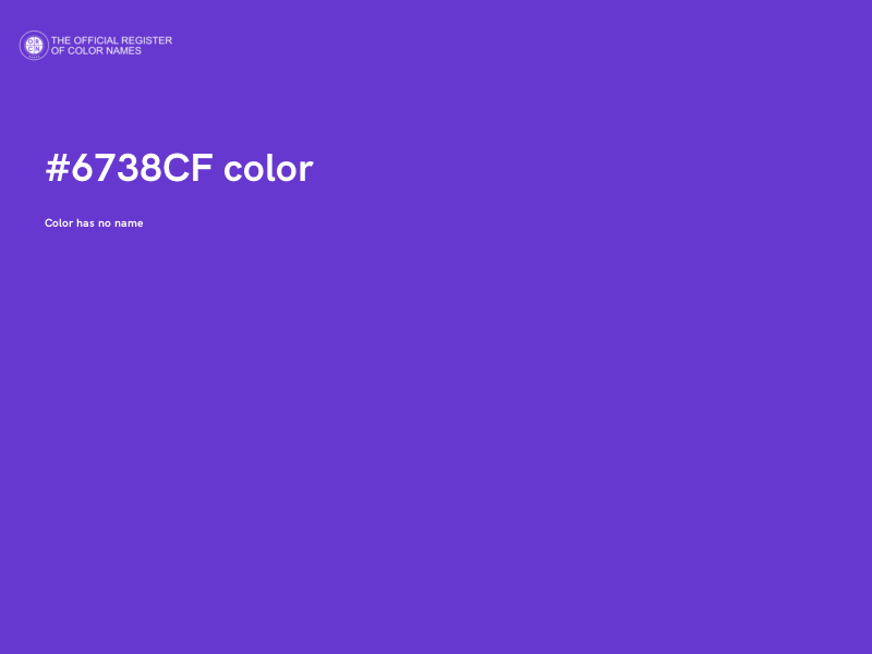 #6738CF color image