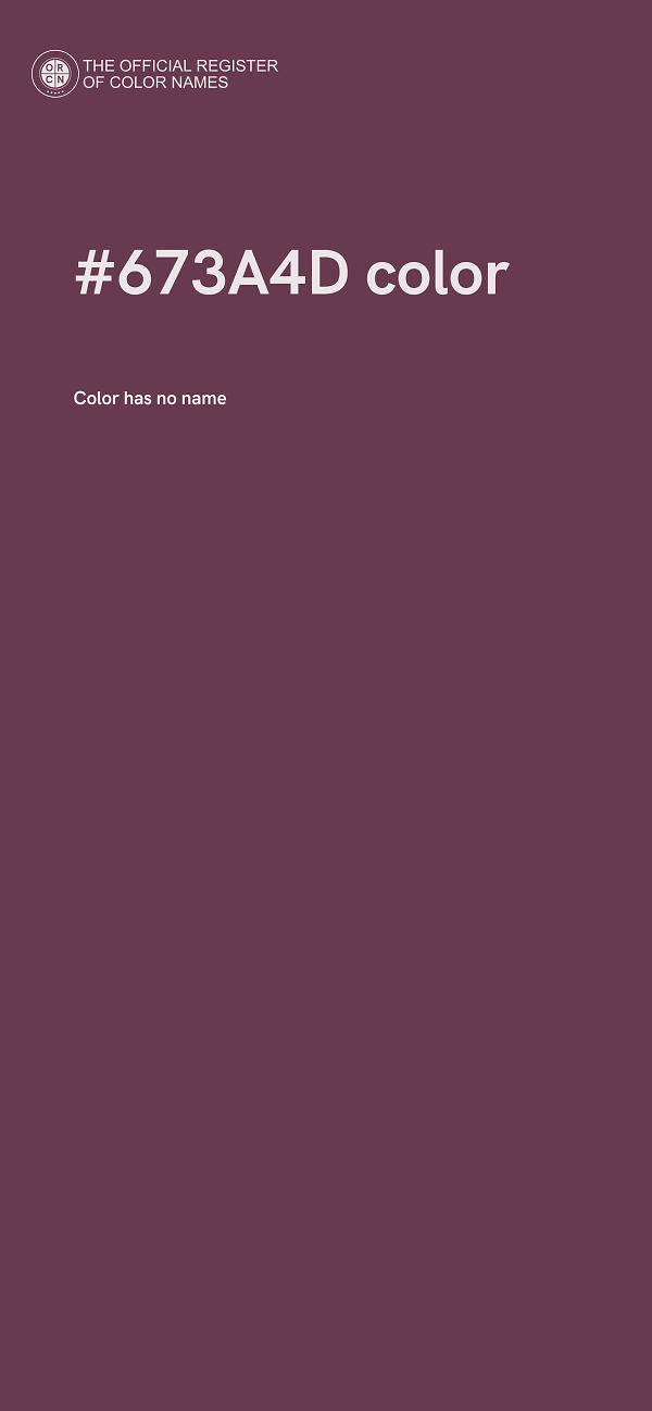 #673A4D color image