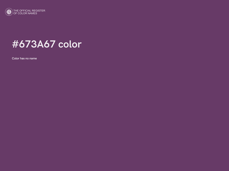 #673A67 color image