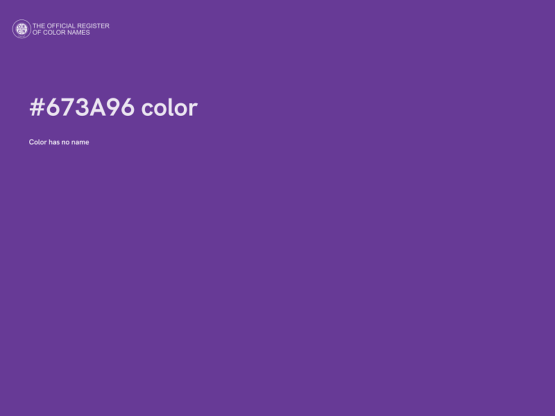 #673A96 color image