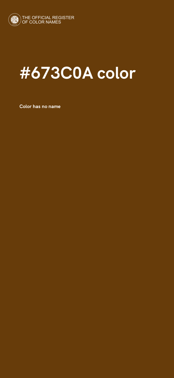 #673C0A color image