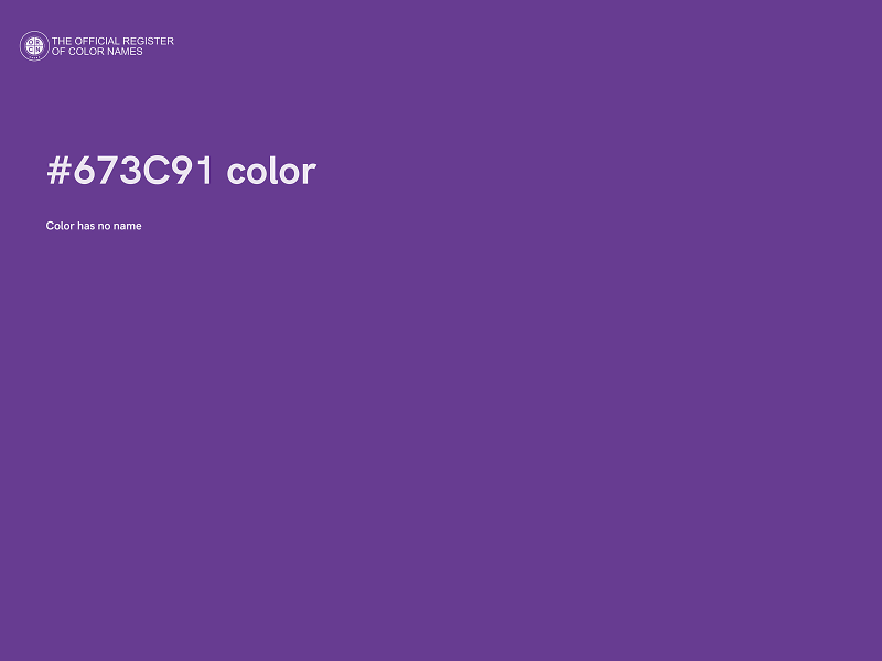 #673C91 color image