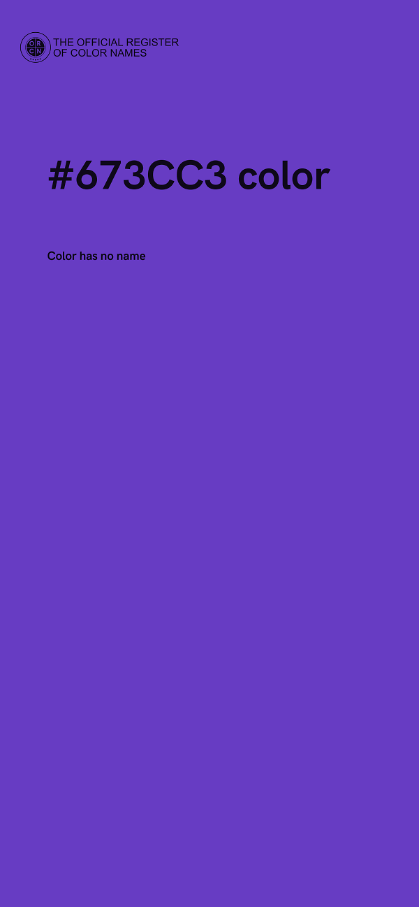 #673CC3 color image