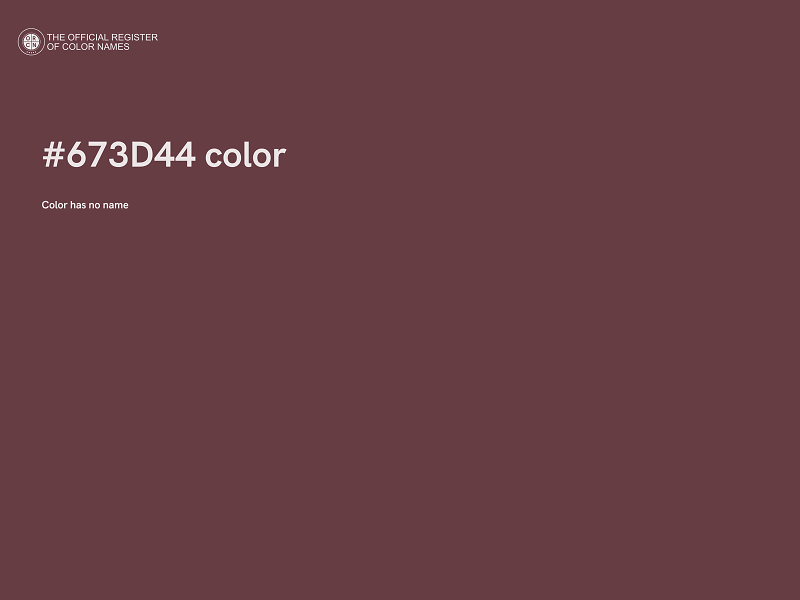 #673D44 color image