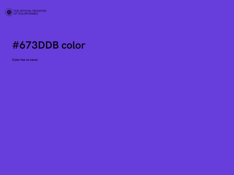 #673DDB color image