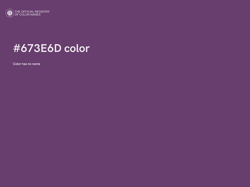 #673E6D color image
