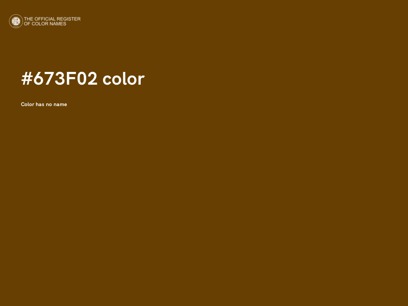 #673F02 color image