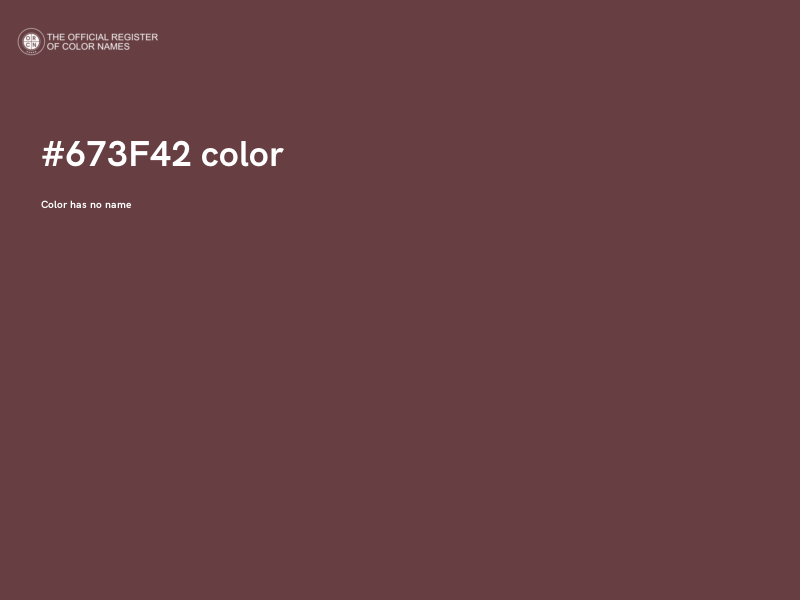 #673F42 color image