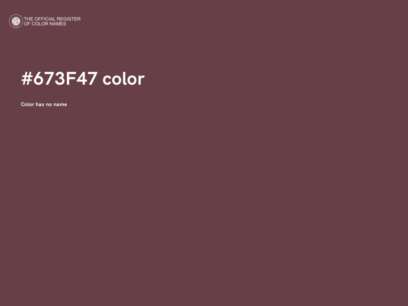 #673F47 color image