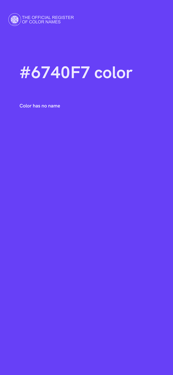 #6740F7 color image