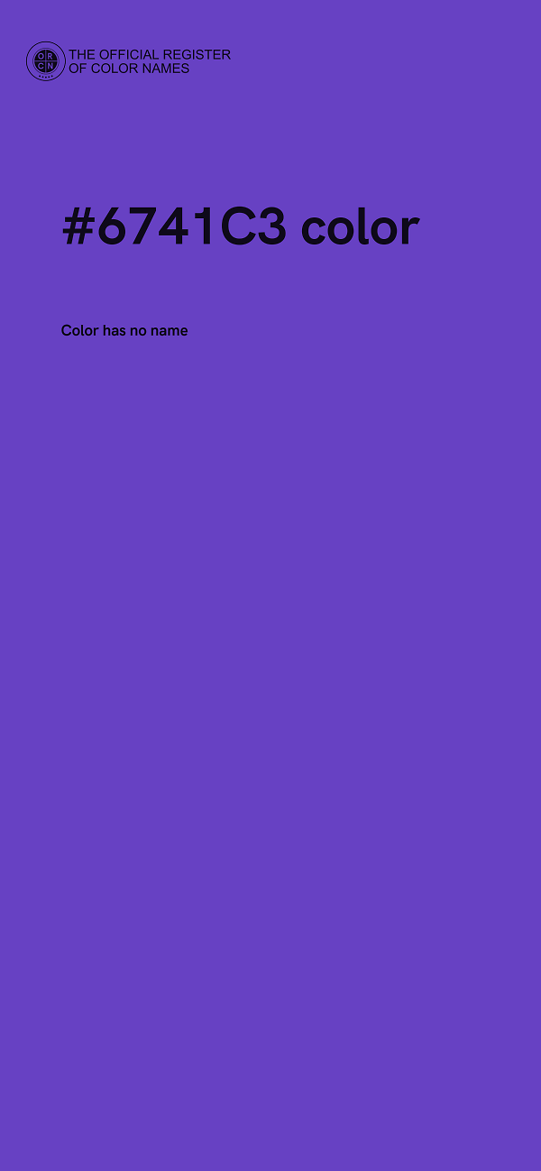 #6741C3 color image