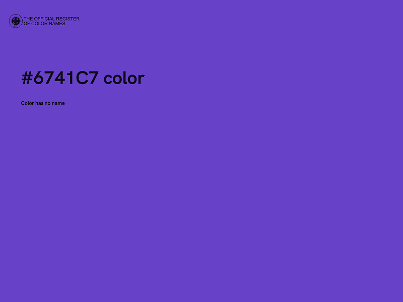 #6741C7 color image