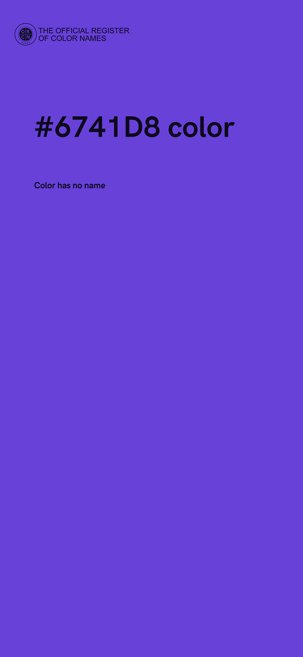 #6741D8 color image
