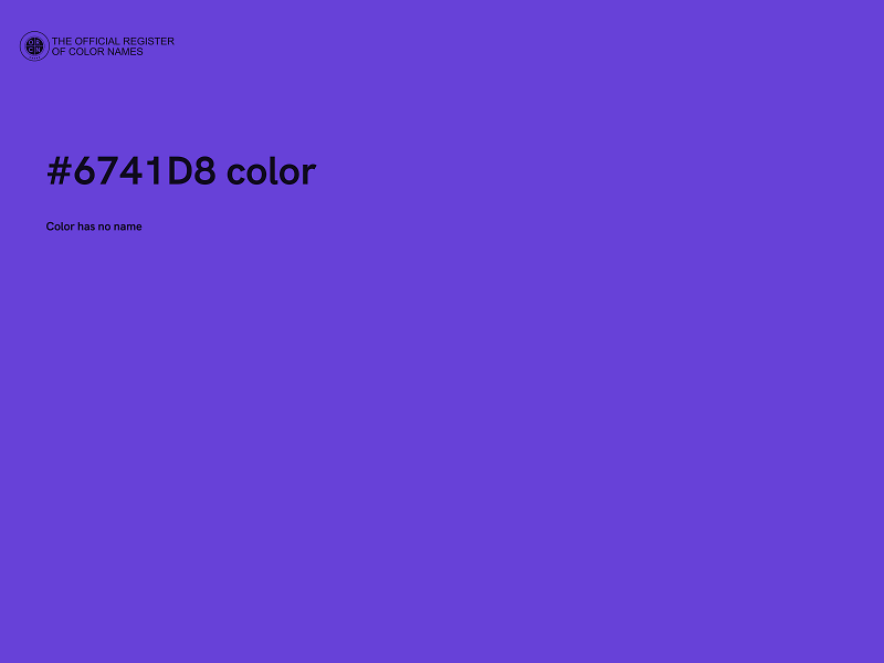 #6741D8 color image