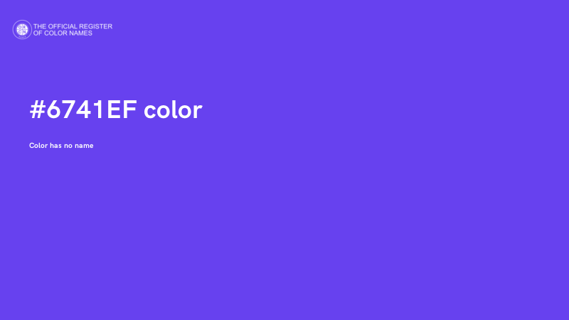 #6741EF color image