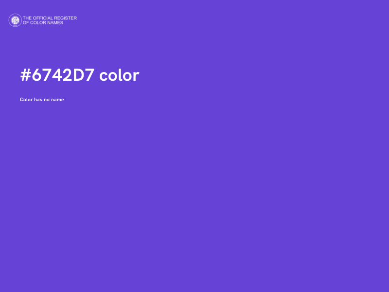 #6742D7 color image