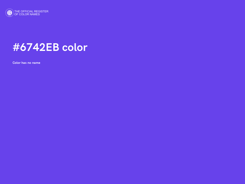 #6742EB color image