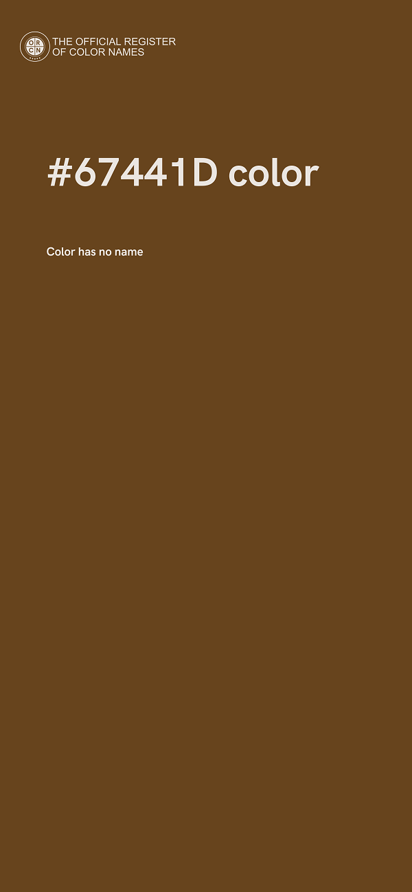 #67441D color image